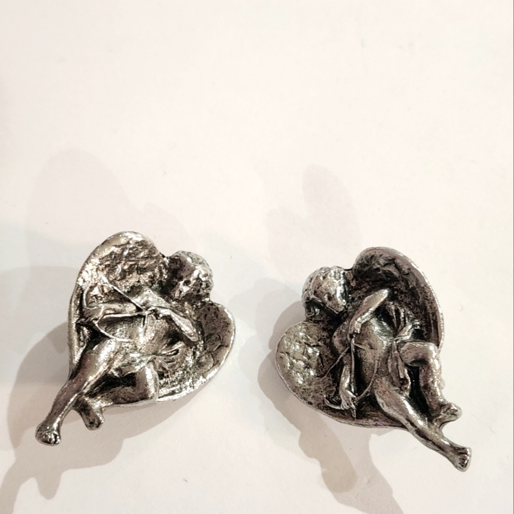 Judith Woracek Mullen Angel Cherub Designer Earrings